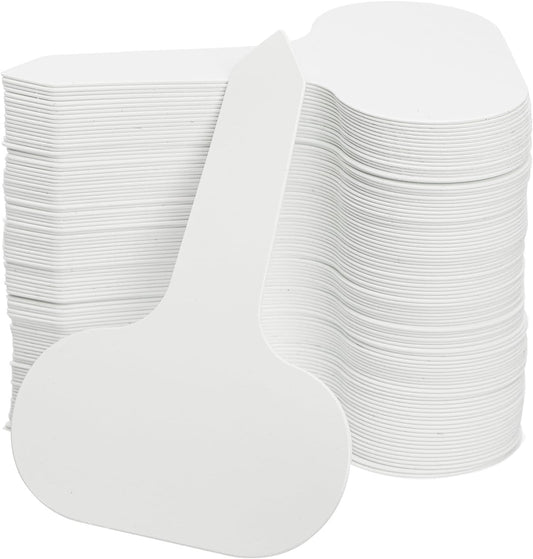 Foraineam 1000 Pack White Plastic Plant Labels, Waterproof T-Type Plant Tag Seedling Signs, Reusable Indoor Outdoor Nursery Garden Label Seed Stake Tags for Vegetables Herbs Flowers Potted Plants