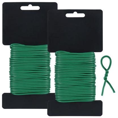 Tenn Well 2Pk 52ft 3.5mm Garden Wire Ties for Climbing Plants