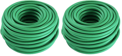 Soft Plant Ties, Garden Ties TPR Flexible Durable Heavy Duty Twist Wire for Twine Tomato Branches Vines and Tying Up Cable Wires (Green) (50ft, 0.2in)