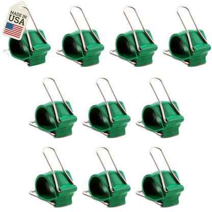 Reusable Greenhouse Clips Made in USA – Orchid Clips, Plant Support Clips & Cord Clips – Heavy-Duty, Weather-Resistant & Durable – Secure Stems, Vines, Wires, Cables, Tomato Plants – Indoor & Outdoor