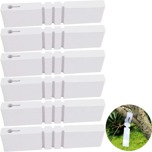 ZOENHOU 1200 PCS 2x20cm White Plastic Plant Labels, Wrap Around Hanging Tree Tags, Waterproof Nursery Garden Tags for Outdoor Plants