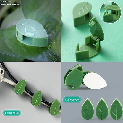 100 Pcs Plant Climbing Wall Fixture Clips, Self-Adhesive Hook for Vines