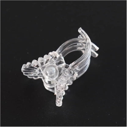 200PCS Clear Plant Clips for Garden, 5-Claw Orchid Stem Support Clamps