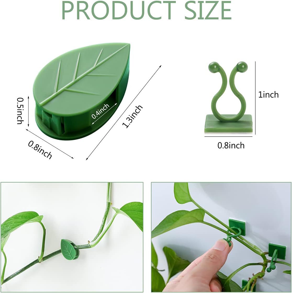 100 Pcs Plant Climbing Wall Fixture Clips, Self-Adhesive Hook for Vines