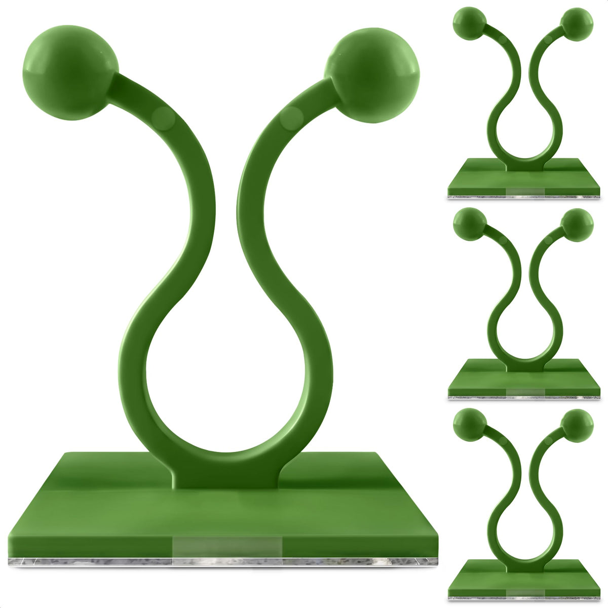 Plant Clips for Climbing Plants, 110 Pcs, 3 Sizes, Self-Adhesive Wall Clips