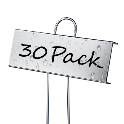 30 Pack Metal Plant Labels for Outdoor Garden Waterproof Plant Markers, Labels Garden Markers for Seedlings Herbs Vegetable Greenhouse Gifts, with Pen