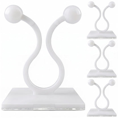 100 Pcs Climbing Plant Wall Clips for Vines, Flexible (Small White)