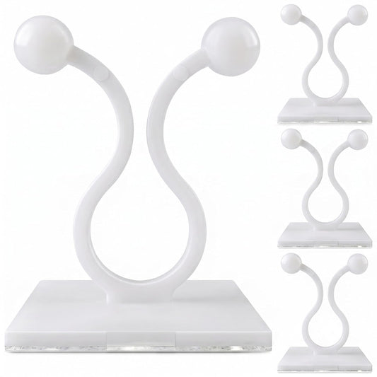 100 Pcs Climbing Plant Wall Clips for Vines, Flexible (Small White)