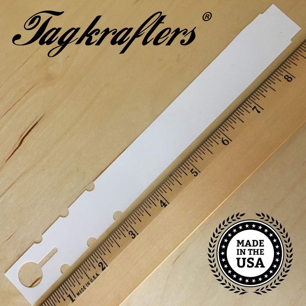 9" x 1" White - 250 Pcs - Plastic Plant Tags and Labels - Wrap Around Thermal Plastic - Nursery Garden Tree Labels | Made in The USA |