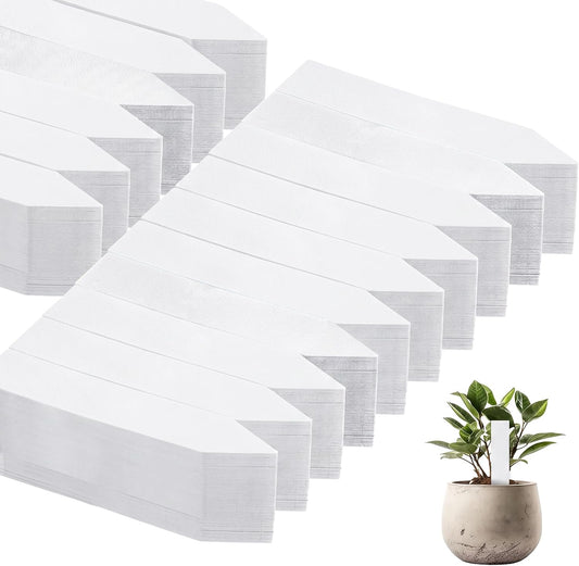 2000 Pcs Plastic Plant Labels 4'' Garden Plant Markers Nursery Name Tags Plant Markers White Waterproof Pot Label Stakes Planting Sticks for Seeds Summer Outdoor Indoor Garden Flowers, White