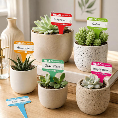 Plant Name PVC Card Plant Labels Plant Care Name Tags Plant