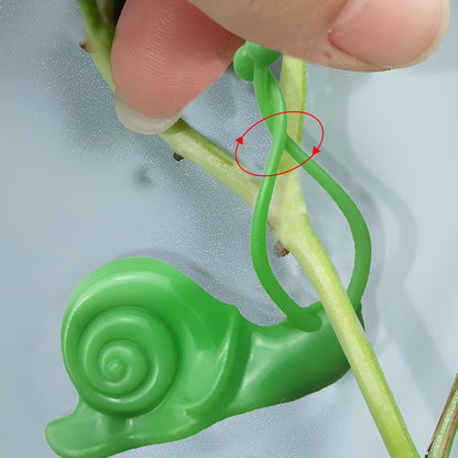 30 Pack Creative Snail Shaped Plant Climbing Wall Fixture Clips