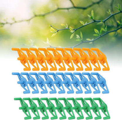 Milltrip Plant Branch Benders, 30pcs Low Stress Training Clips Adjustable Reusable Plastic Plant Stem Bender Training Clips for Gardening, default