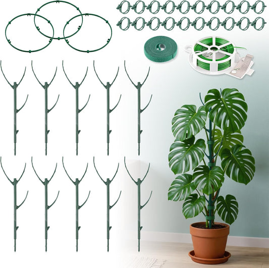 Little World Plant Stakes for Indoor Plants with Trellis & Clips