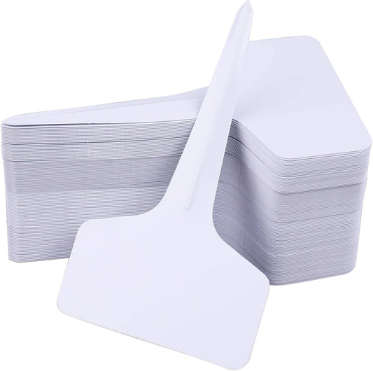 Foraineam 500 Pcs 6 x 10cm (2.4 x 4 inch) T-Type Plant Labels Plastic Plant Tags Nursery Garden Labels