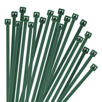 Armpow 8 Inch Garden Green Zip Tie 1000 PCS, 40 Lbs - Small to Medium Zip Tie, Nylon PA66 UV Resistant Cable Tie Heavy Duty for Indoor and Outdoor Use - Ideal for bundling and securing objects
