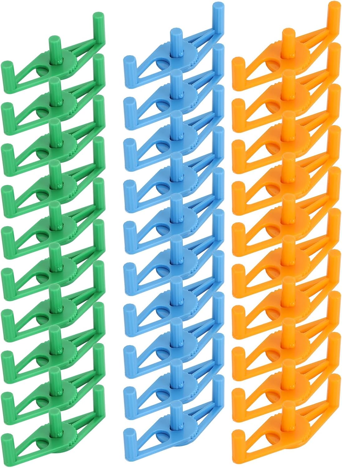Milltrip Plant Branch Benders, 30pcs Low Stress Training Clips Adjustable Reusable Plastic Plant Stem Bender Training Clips for Gardening, default