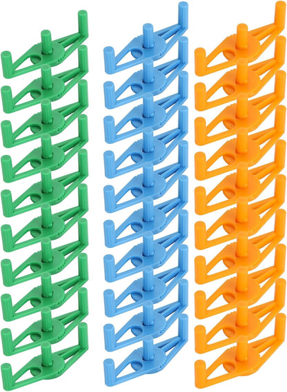 Milltrip Plant Branch Benders, 30pcs Low Stress Training Clips Adjustable Reusable Plastic Plant Stem Bender Training Clips for Gardening, default