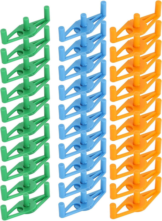 Milltrip Plant Branch Benders, 30pcs Low Stress Training Clips Adjustable Reusable Plastic Plant Stem Bender Training Clips for Gardening, default
