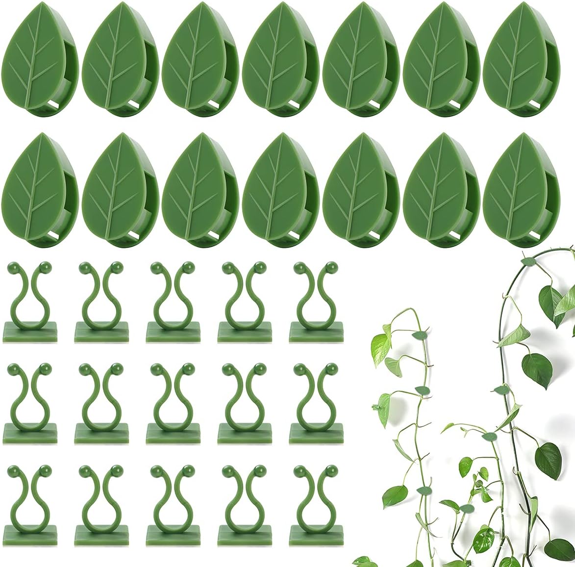 100 Pcs Plant Climbing Wall Fixture Clips, Self-Adhesive Hook for Vines