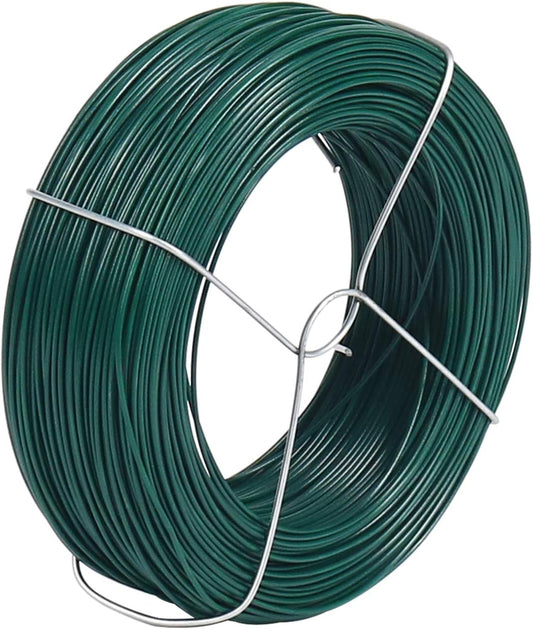 Shintop 328Ft Garden Wire, Green Plant Twist Ties for Climbing Plants