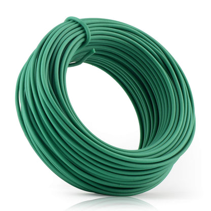 YDSL 100 Feet Soft Tie for Plants, Green Twist Garden Ties Gardening Supplies for Supporting Climbing Plants, Tomatoes, Vegetables, (Diameter - 2.5MM)