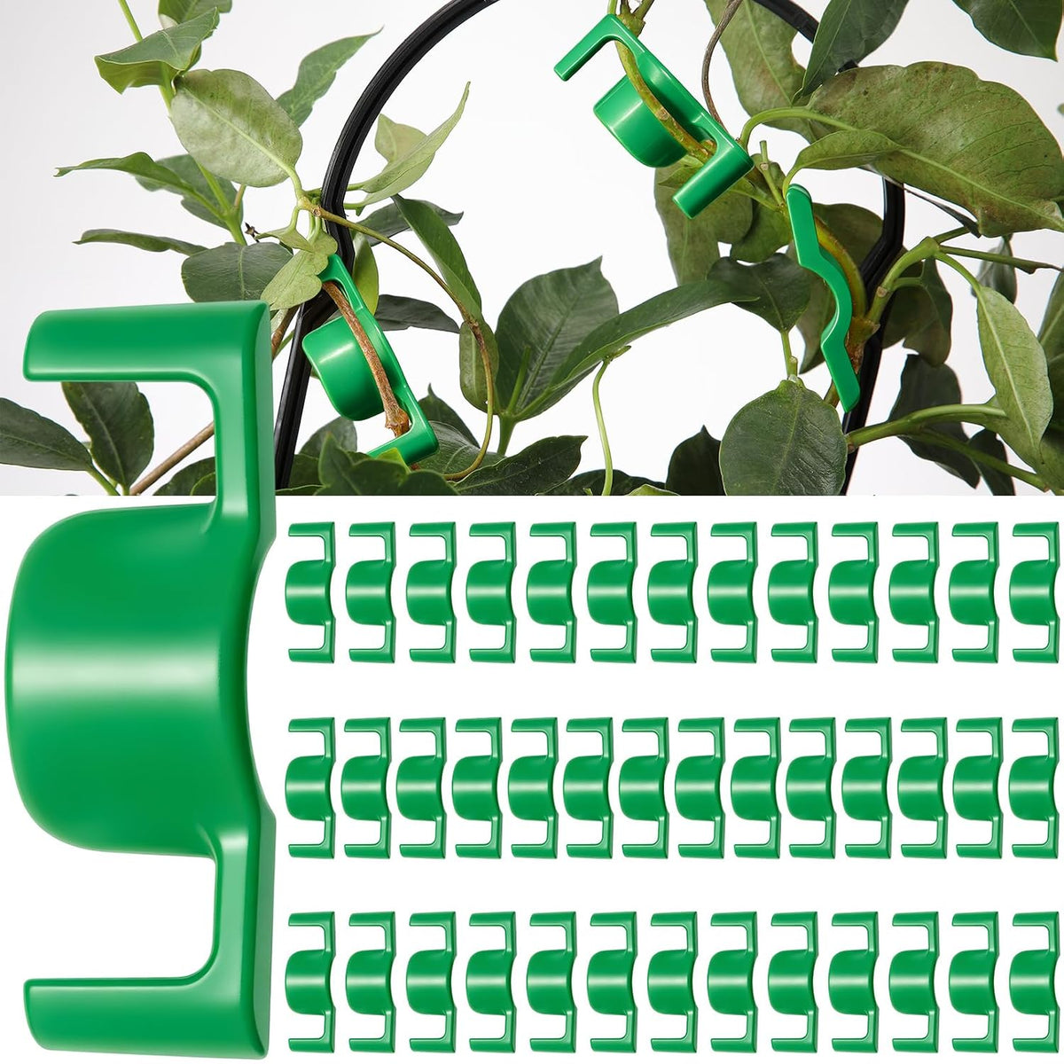 Feekoon 40 Pack LST Plant Training Clips Branch Benders(Green)