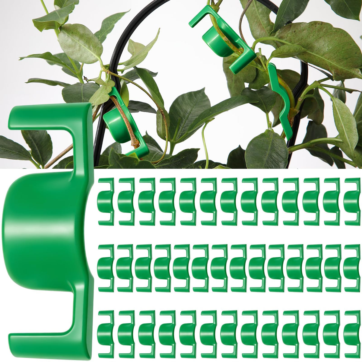Feekoon 80 Pack LST Plant Training Clips Branch Benders(Green)