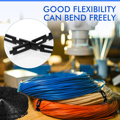 Wesiti 200 Ft Plastic Chain Lock Tree Tie, 1/2 Inch Wide Adjustable