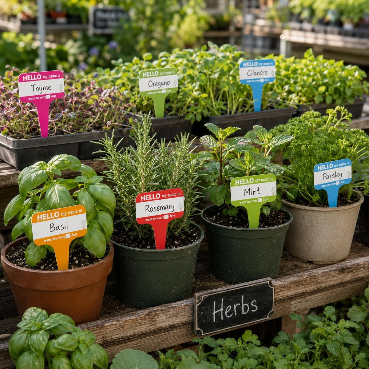 Plant Name PVC Card Plant Labels Plant Care Name Tags Plant