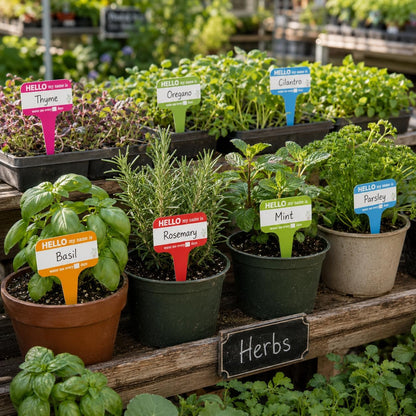 Plant Name PVC Card Plant Labels Plant Care Name Tags Plant
