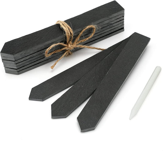 KINGLAKE GARDEN Slate Plant Labels,Garden Marker Vegetable Gardening Tags