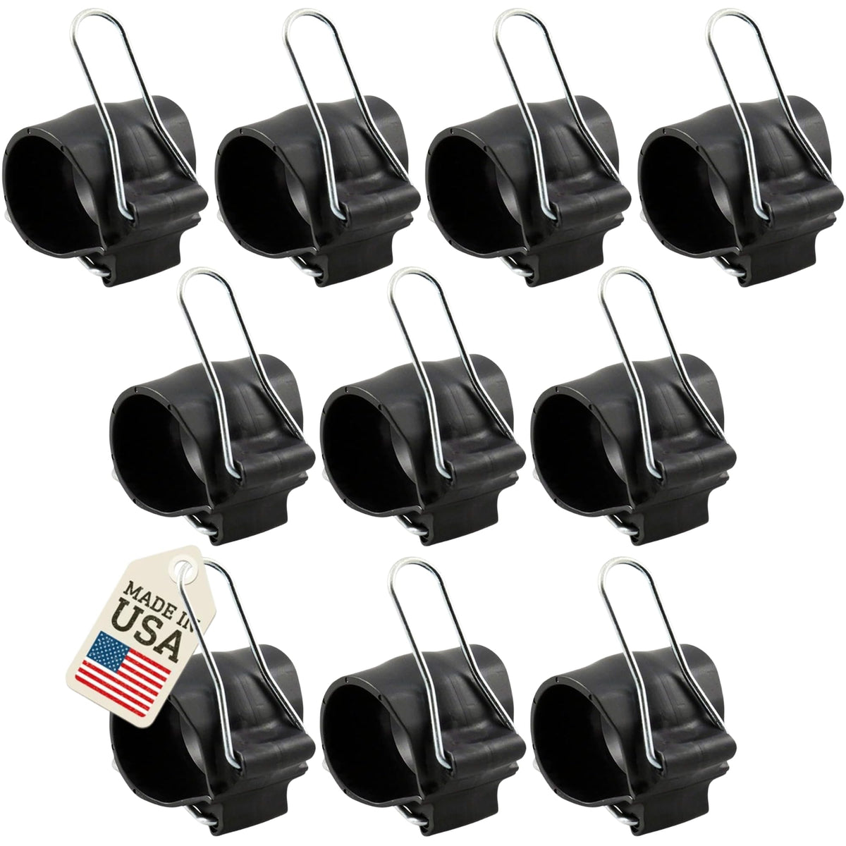 Reusable Greenhouse Clips Made in USA – Orchid Clips, Plant Support Clips & Cord Clips – Heavy-Duty, Weather-Resistant & Durable – Secure Stems, Vines, Wires, Cables, Tomato Plants – Indoor & Outdoor