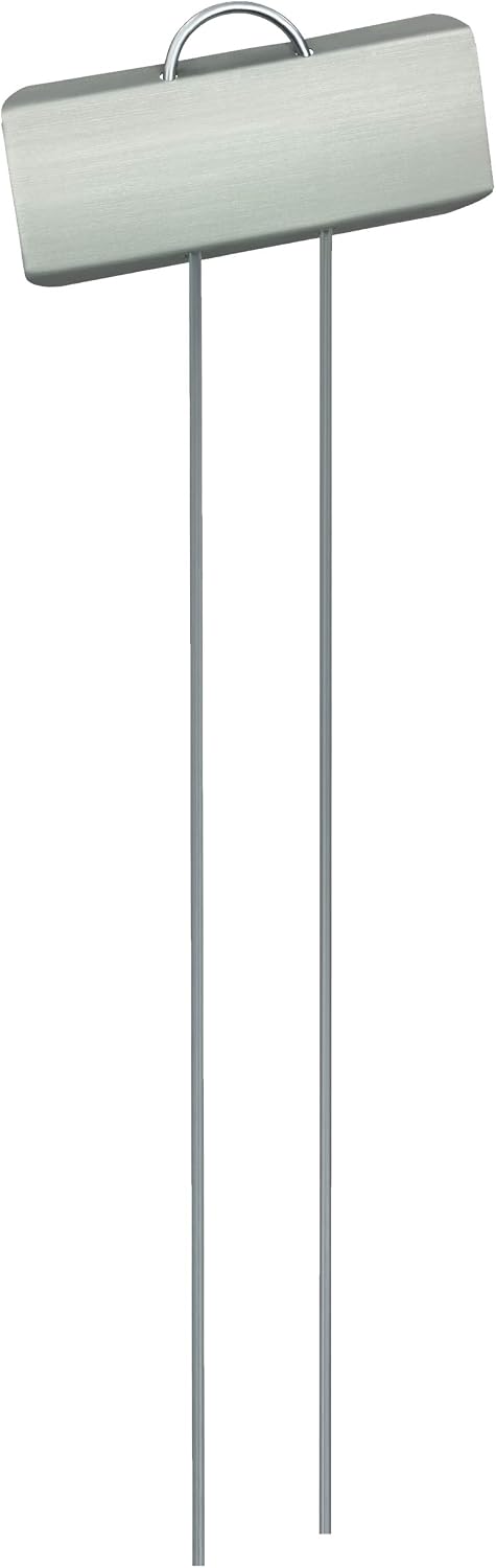GardenMate 25-Pack Weatherproof Large Zinc Metal Plant Labels, Height 11.5", Label Area 3 1/2 x 1 1/4"