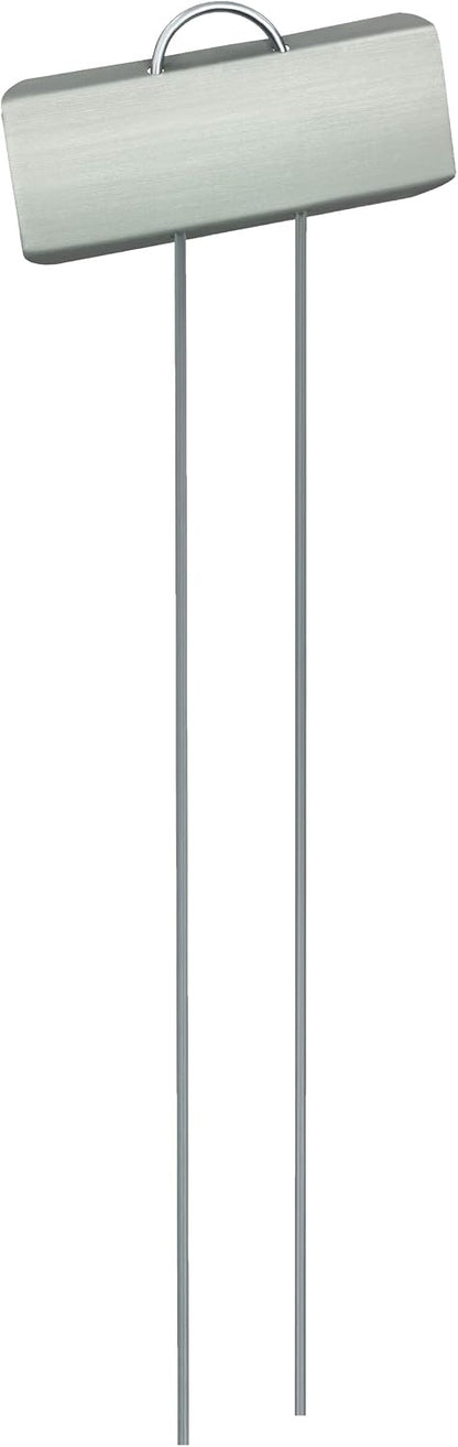 GardenMate 25-Pack Weatherproof Large Zinc Metal Plant Labels, Height 11.5", Label Area 3 1/2 x 1 1/4"