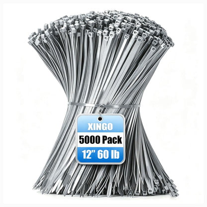 XINGO 1000 PCS Garden Green Zip Ties 8 Inch, 60 LBS Tensile Strength, Self-Locking Nylon Plastic Nylon PA66 Wire Ties for Indoor and Outdoor Use