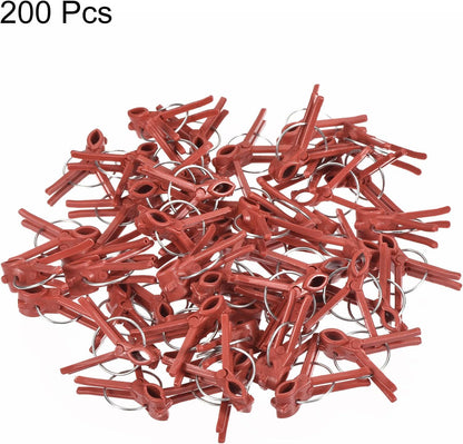 MECCANIXITY Plant Grafting Clips Plastic Curved Mouth Garden Clamps Fixing Connects Gardening Tool for Vegetable Vine Pack of 200