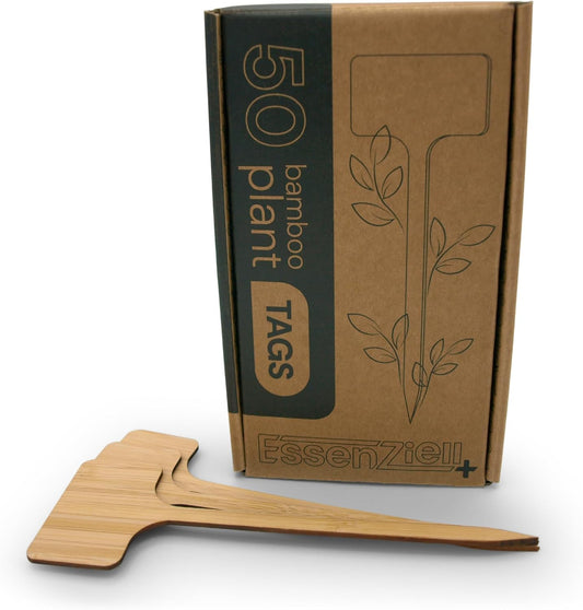 Bamboo Plant Labels & Garden Tags | 7" Long T-Type | 50 pcs
