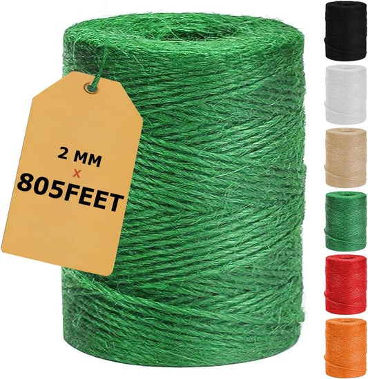 Vanhench 805ft Strong Natural Garden Twine String, Green