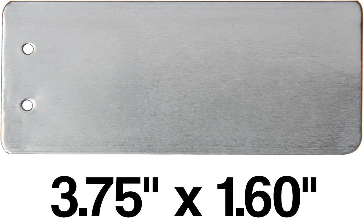 Impress-O-Tag Jumbo Double Sided Write On Metal Foil Tags (Pack of 100)