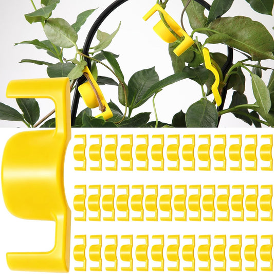 Feekoon 40 Pack LST Plant Training Clips Branch Benders(Yellow)