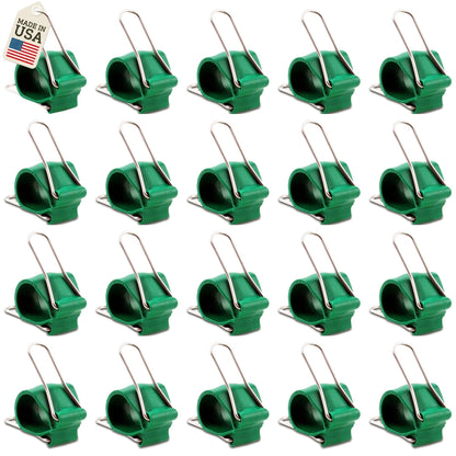 Reusable Greenhouse Clips Made in USA – Orchid Clips, Plant Support Clips & Cord Clips – Heavy-Duty, Weather-Resistant & Durable – Secure Stems, Vines, Wires, Cables, Tomato Plants – Indoor & Outdoor