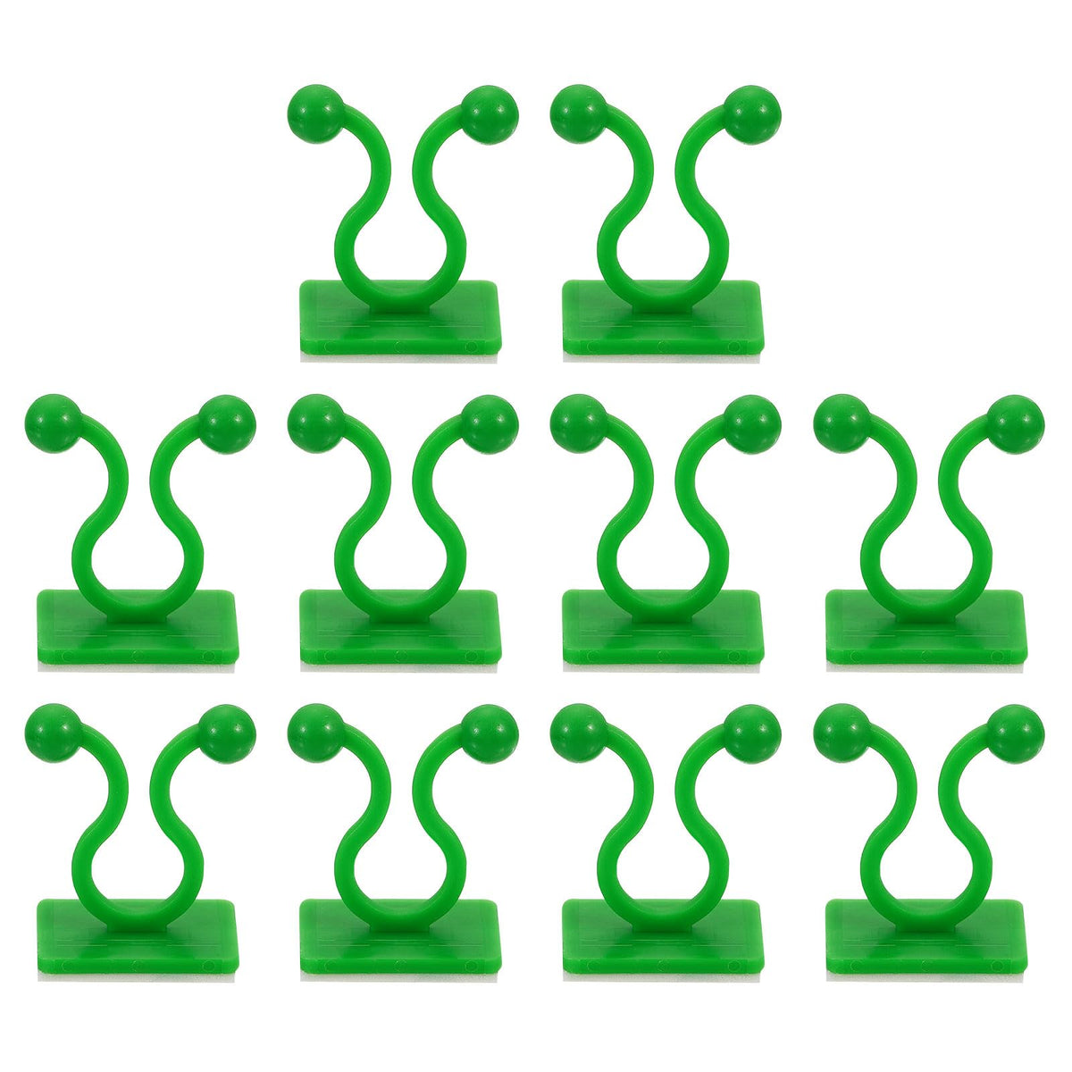 uxcell 100Pcs Plant Climbing Wall Fixture Clips, Plant Fixer Self-Adhesive Hooks Wire Fixing Supporting for Indoor Outdoor Decoration and Cable Wire Fixing (Black, 16.2mm/0.64")