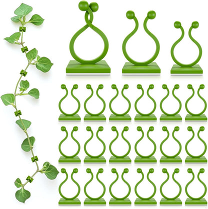 110 Pcs Wall Plant Clips for Climbing Plants, Self-Adhesive (Green)