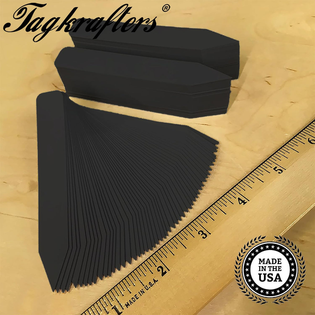 Black Premium Plant Tags 4" x 5/8" - 500 pcs