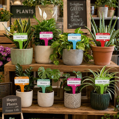 Plant Name PVC Card Plant Labels Plant Care Name Tags Plant