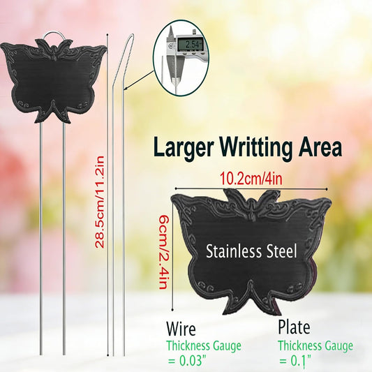 Metal Plant Labels for Outdoor Garden Waterproof 11-Inch 30 Pack