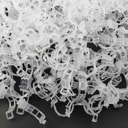 GXXMEI 302PCS Plastic Plant Support Clips for Tomato Vine, Vegetables, Garden
