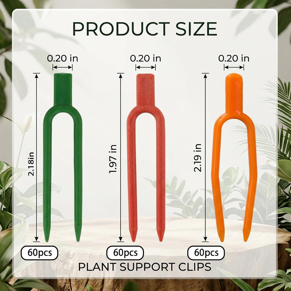 180 Pcs Plant Pins for Indoor Plants, Reusable U-Shaped Plastic Garden Clips for Strawberry Runners and Vine Support, Securing Plant Cuttings and Garden Fabric, Durable Gardening Tools