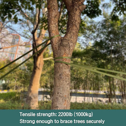 Tenn Well 65 Feet x 1 inch Green Nylon Tree Strap for Staking Support
